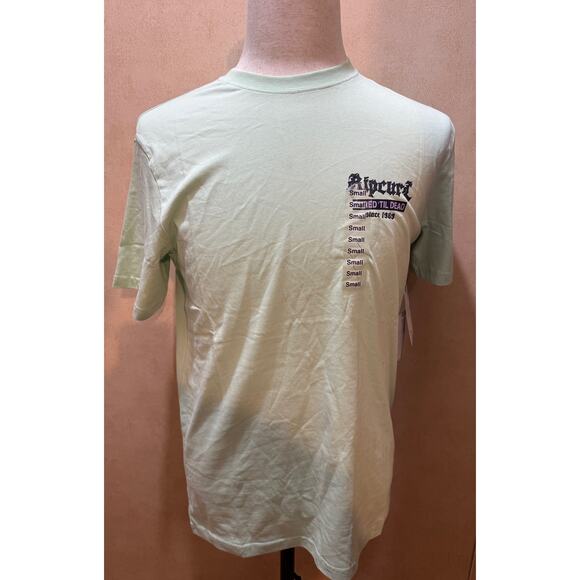 Rip Curl Skeleton Surf T-Shirt Shred Til Dead Pastel Green NWT - Picture 1 of 5